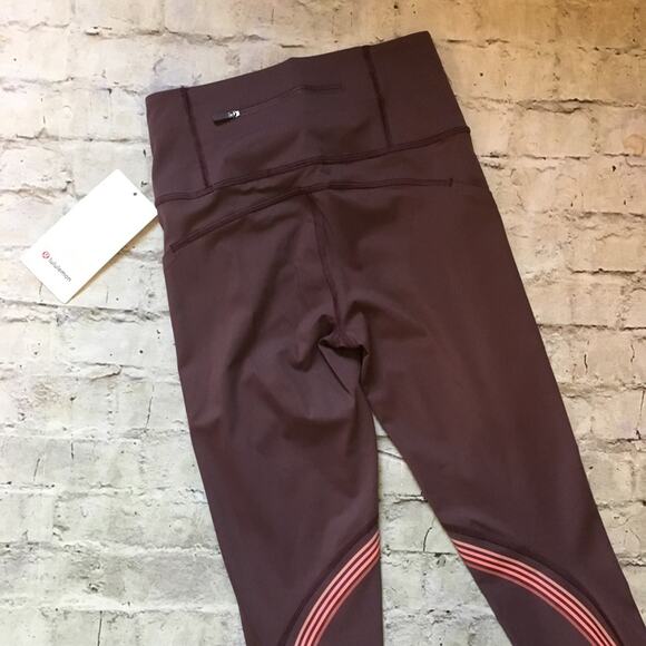 Lululemon Speed Limit Crop in Cherry Cola - Picture 7 of 8